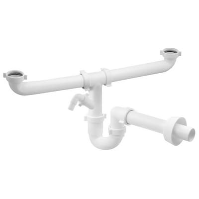Sifone Scarico per Lavello Magnum 2 Vie Autopulente con Attacco Bonom 1 ½ - 2
