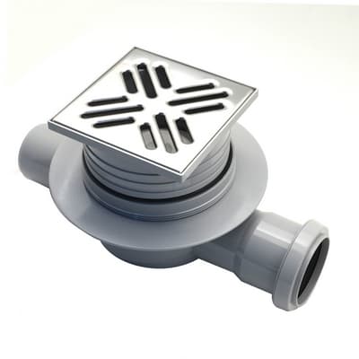 Sifoide Pavimento in ABS 2 Entrate Tea 105 x Ø 40 - 2