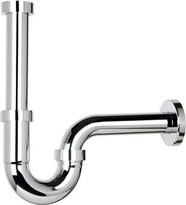 Sifone Scarico P in ABS Cromato Tea 11 x 4 x Ø 32 - 2