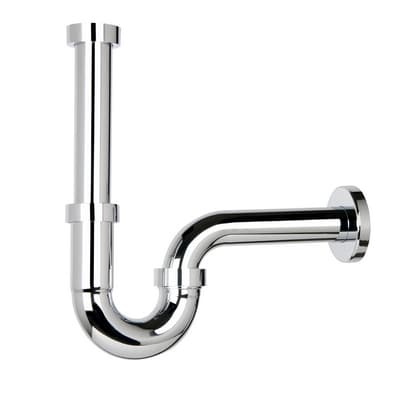 Sifone Scarico P in ABS Cromato Tea 11 x 4 x Ø 32 - 2