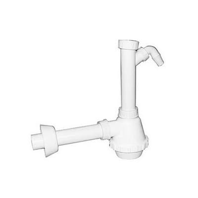 Sifone PVC 1 Via S Piletta e Scarico Lavatrice Dh 11 x 2 Ø 40 - 2