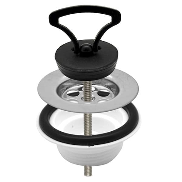 Piletta Scarico Simplex con Tappo Maniglia Dh 1 1/4 x Ø 65 – Dianhydro