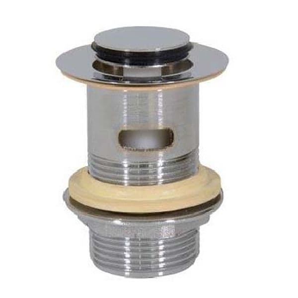 Piletta Scarico Ottone per Lavabo Click Clack con Troppo Pieno Ghidi 11 x 4 - 2