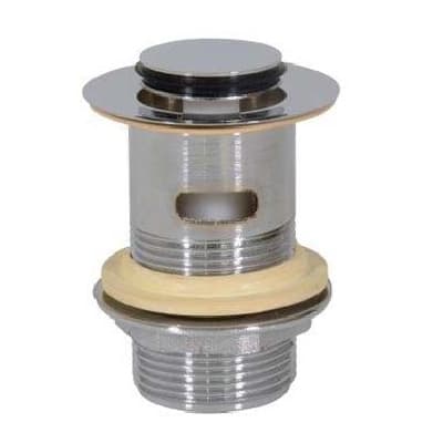 Piletta Scarico Ottone per Lavabo Click Clack con Troppo Pieno Ghidi 11 x 4 - 2
