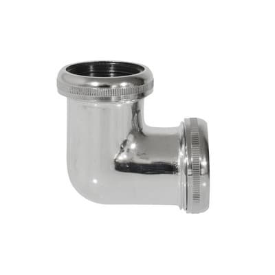 Raccordo 90 ° Cromato con Due Ghiere Ghidi 11 x 4 x 32 - 2