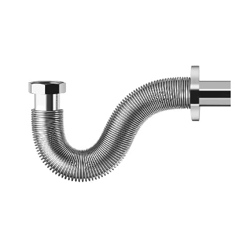 Tubo di Scarico Bps Flessibile Estensibile in Acciao INOX Dh 11 x 4 x 32 - 2