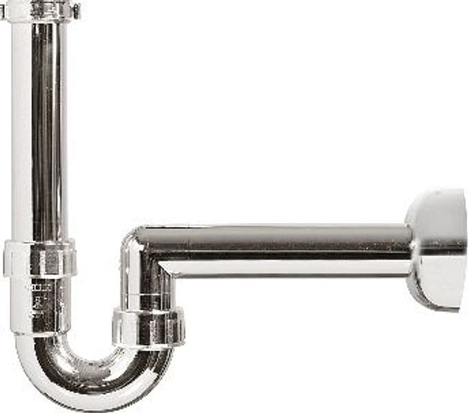 Sifone Scarico per Lavabo ABS Metallizzato Ghidi 11 x 4 Ø 40 mm - 3