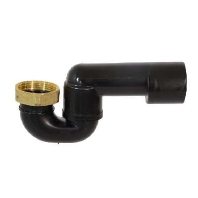 Sifone Scarico Vasca Snodato in Phed con Dado in Ottone Ghidi 11 x 4 - 3