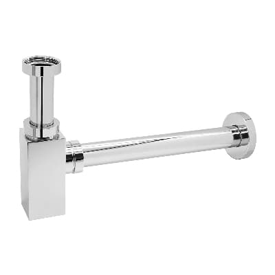 Sifone di Scarico Quadro Ted Dh 11 x 4 Cromo - 3