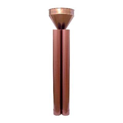 Kit Raccoglitore Tradizionale D'acqua Pluviale Dh Ø 80 Rame Rosso - 3