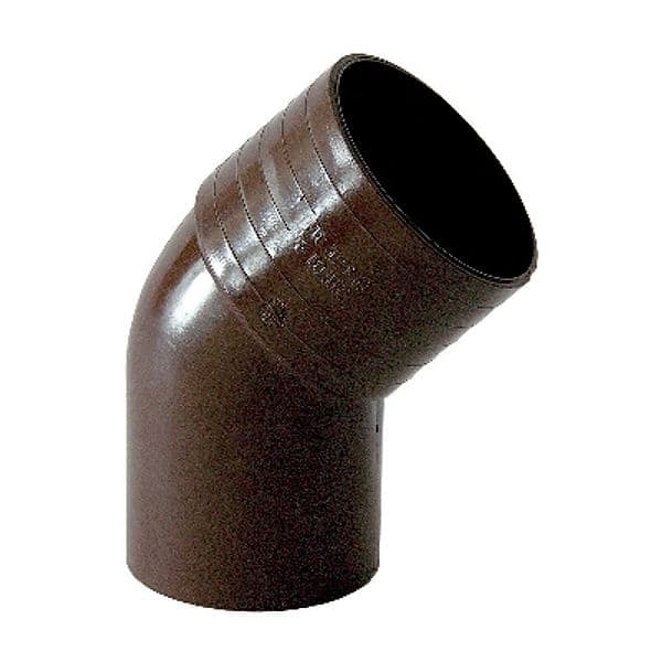 Curva Pluviale 45 ° Dh Ø 100 Marrone - 3
