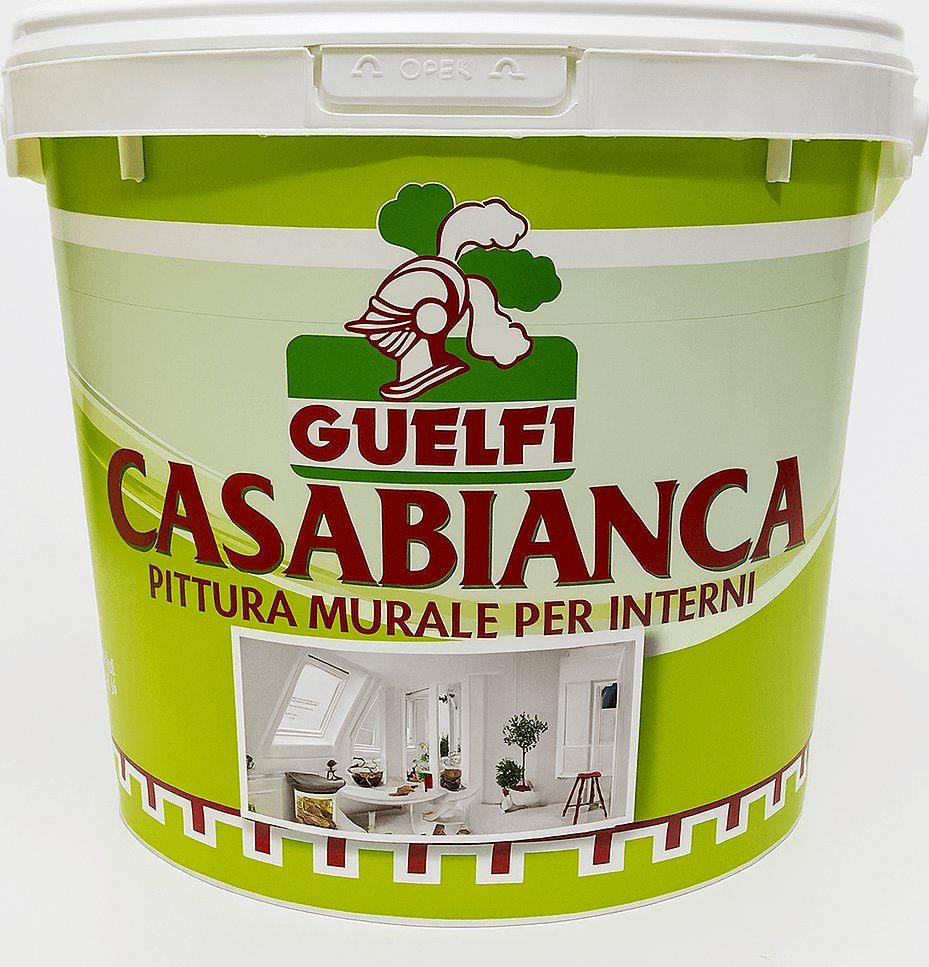 Idropittura Tempera Casabianca Guelfi per Interni Bianca 14 l - 5