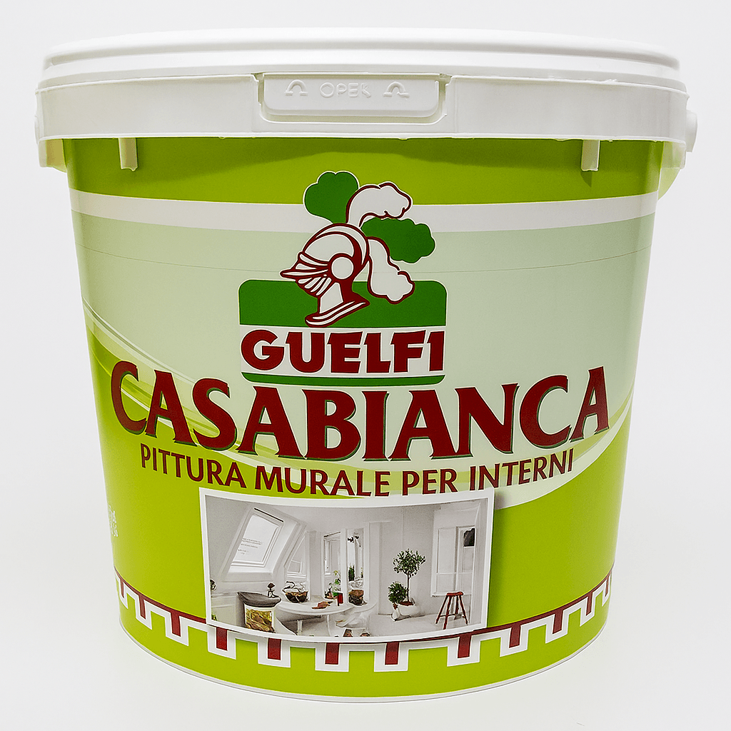 Idropittura Tempera Casabianca Guelfi per Interni Bianca 14 l - 5