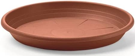Sottovaso Cilindro Ø 17 cm (Vaso Ø 20) Colore Terracotta - 4