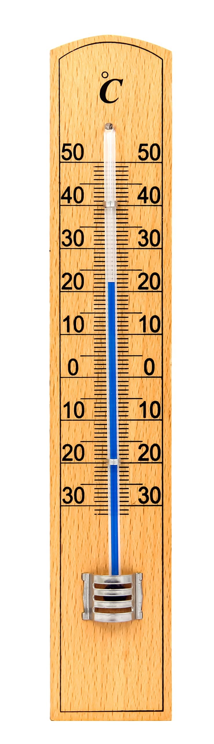 Termometro per Interno Esterno in Legno 20 cm – Autres