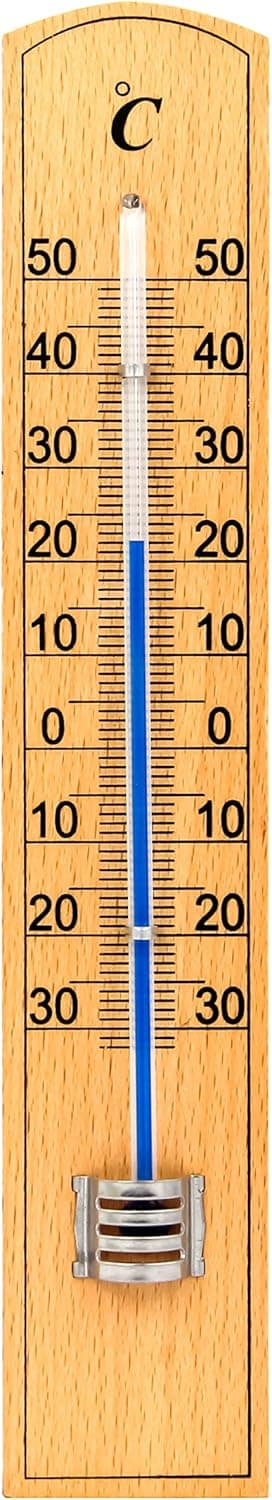 Termometro per Interno Esterno in Legno 20 cm - 6