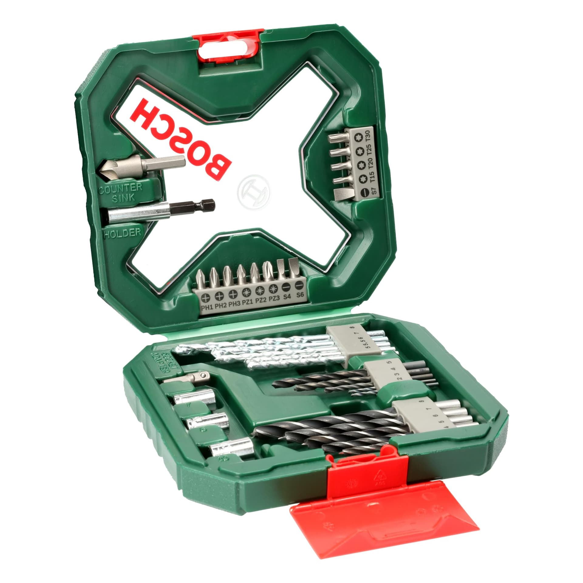 Valigetta x Line Set con Punte per Legno Metallo e Muratura e Bit 34 Pezzi - 6