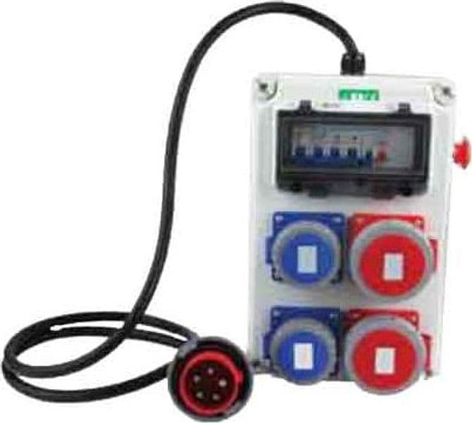 Quadro di Distribuzione 220V 380V con Pulsante di Emergenza Ideal Star Cm - 3