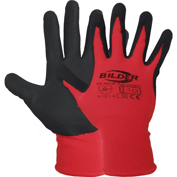 Guanto Poliestere Nitrile Sabbiato Ideal Star Tg. 8 12 Paia - 4