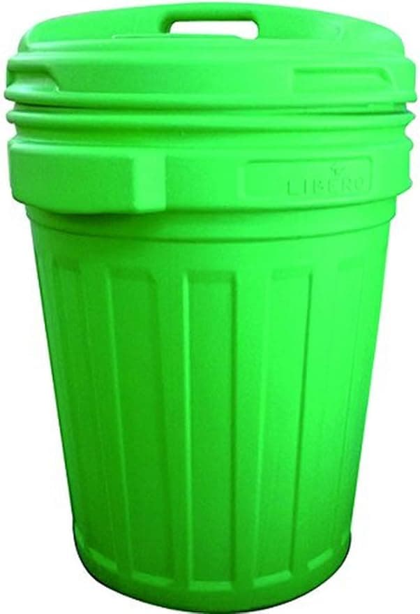 Bidone con Coperchio a Vite 70 l 70 l Verde, 50 CMX68H - 3