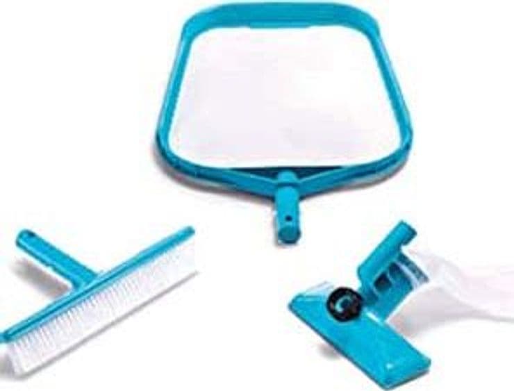 Set di Pulizia Retina, Spazzola e Vacuum Peso 0,85 kg (29056) Intex