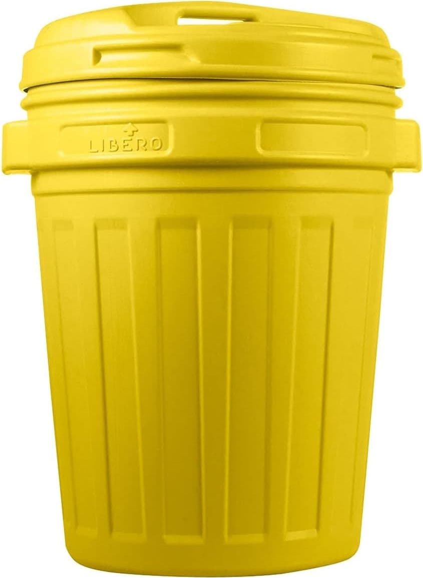 Bidone con Coperchio a Vite 70 l 70 l Giallo, 50 CMX68H - 3