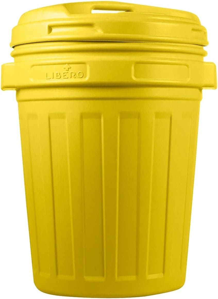 Bidone con Coperchio a Vite 70 l 70 l Giallo, 50 CMX68H - 3