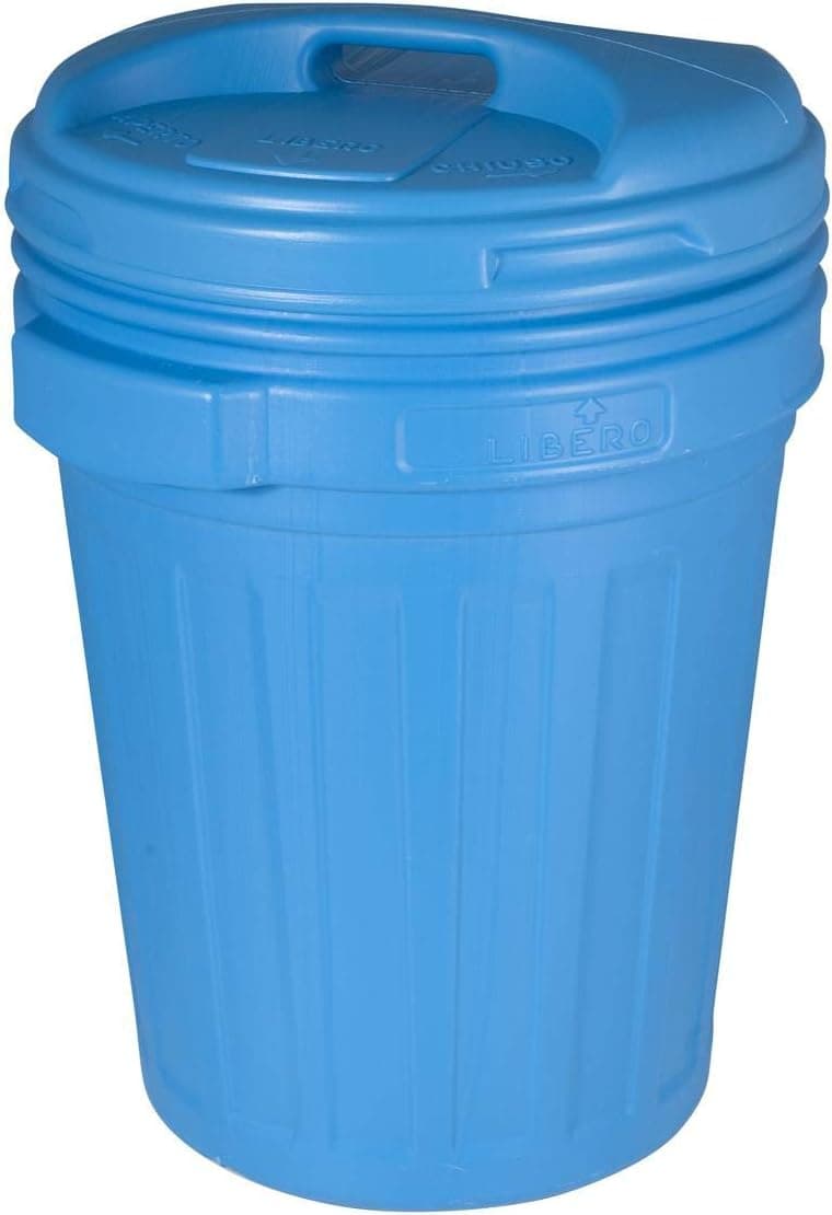 Bidone con Coperchio a Vite 70 l 70 l Blu, 50 CMX68H - 3