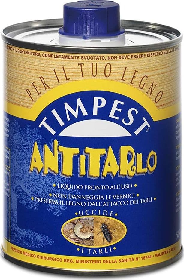Antitarlo Liquido Professionale 0,5 l Incolore Protegge e Preserva il Legno - 5