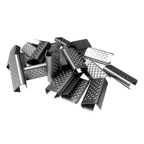 Sigilli in Acciaio per Reggette in Plastica 13 x 28 mm Conf 4000 Pezzi - 2