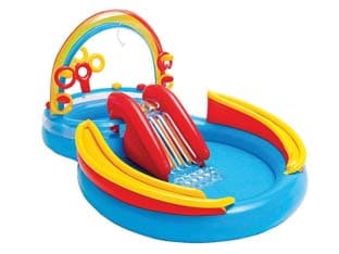 Piscina Gonfiabile Ovale Gioco Acqua Scivolo +2 Anni 297 CMX193X135H. Peso - 6