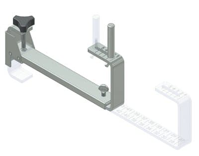 Montagradini per Scale Regolabile 270 450 mm in Acciaio Zincato - 4