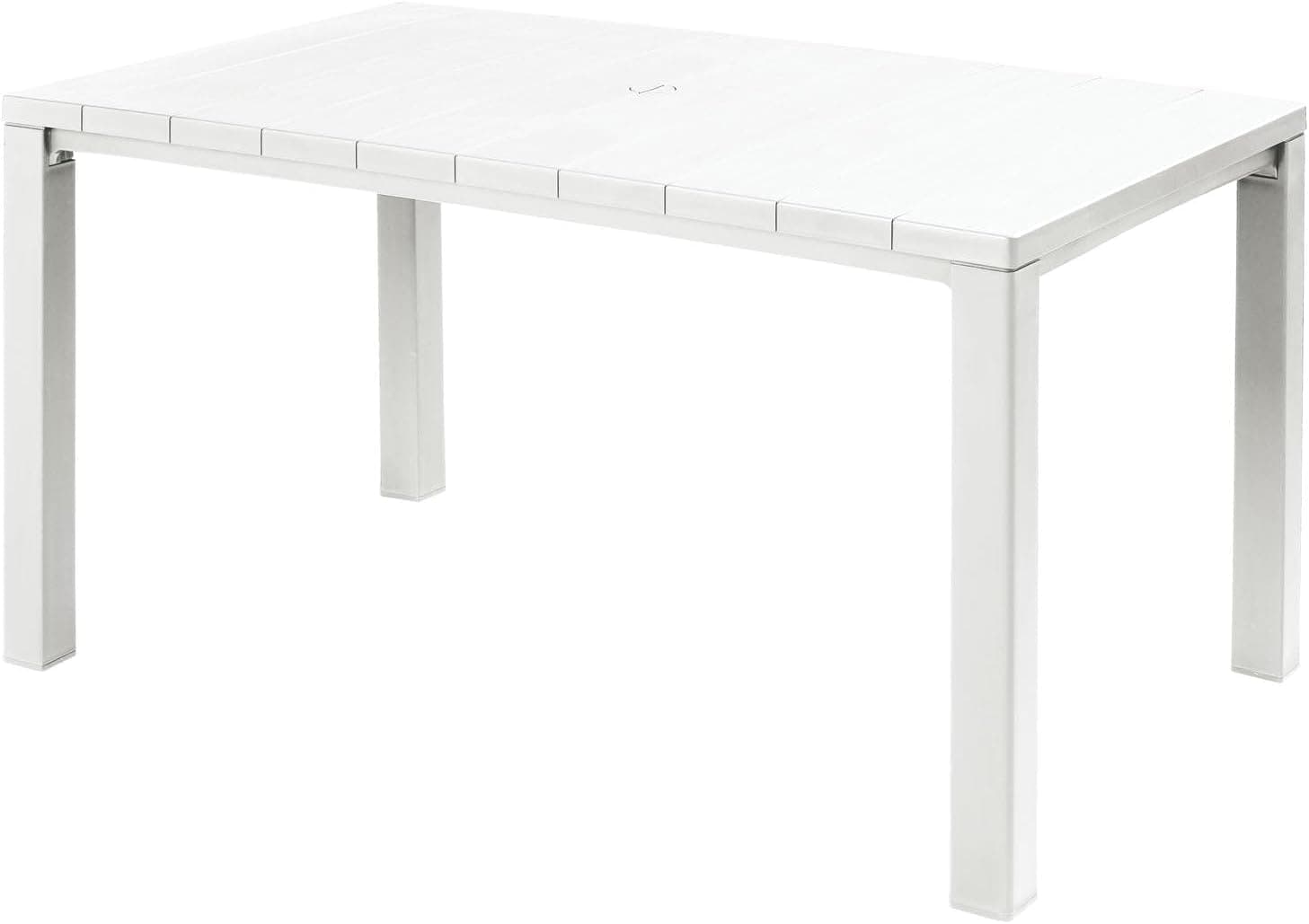 Tavolo da Giardino in Resina Effetto Legno con Struttura Cod 444637 - 5