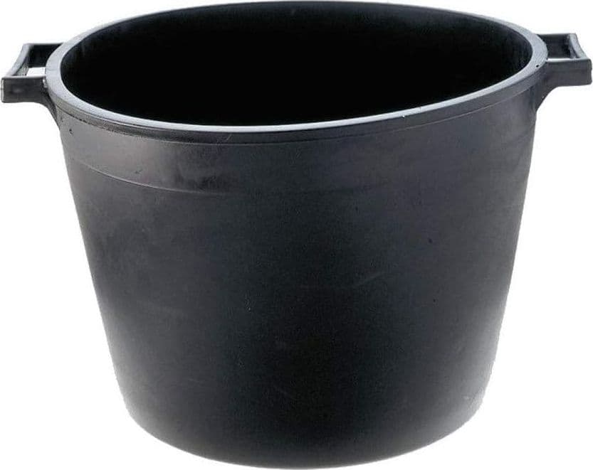 Cassa per Macerie Tonda 45 l in Plastica Nera Rinforzata Secchio - 3