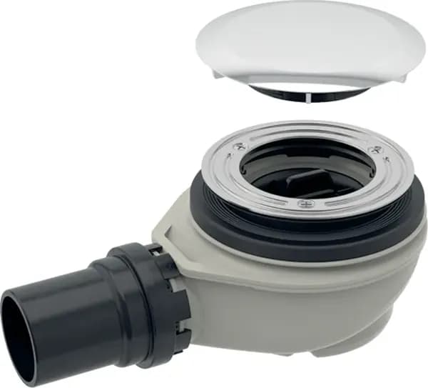 Sifone Piletta per Piatto Doccia Foro 90 con Piattello Uscita Ø 40 H 7,8 - 5