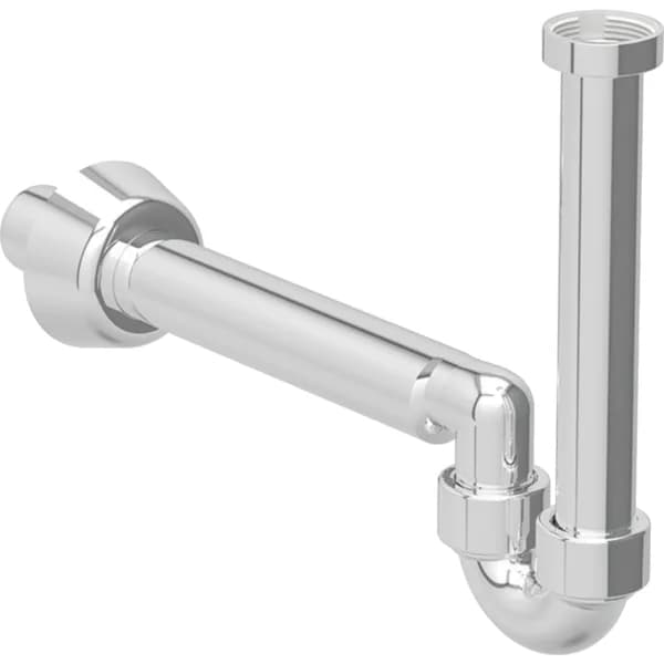 Sifone Cromato Curvo Geberit per Lavabo e Bidet Scarico Orizzontale - 4