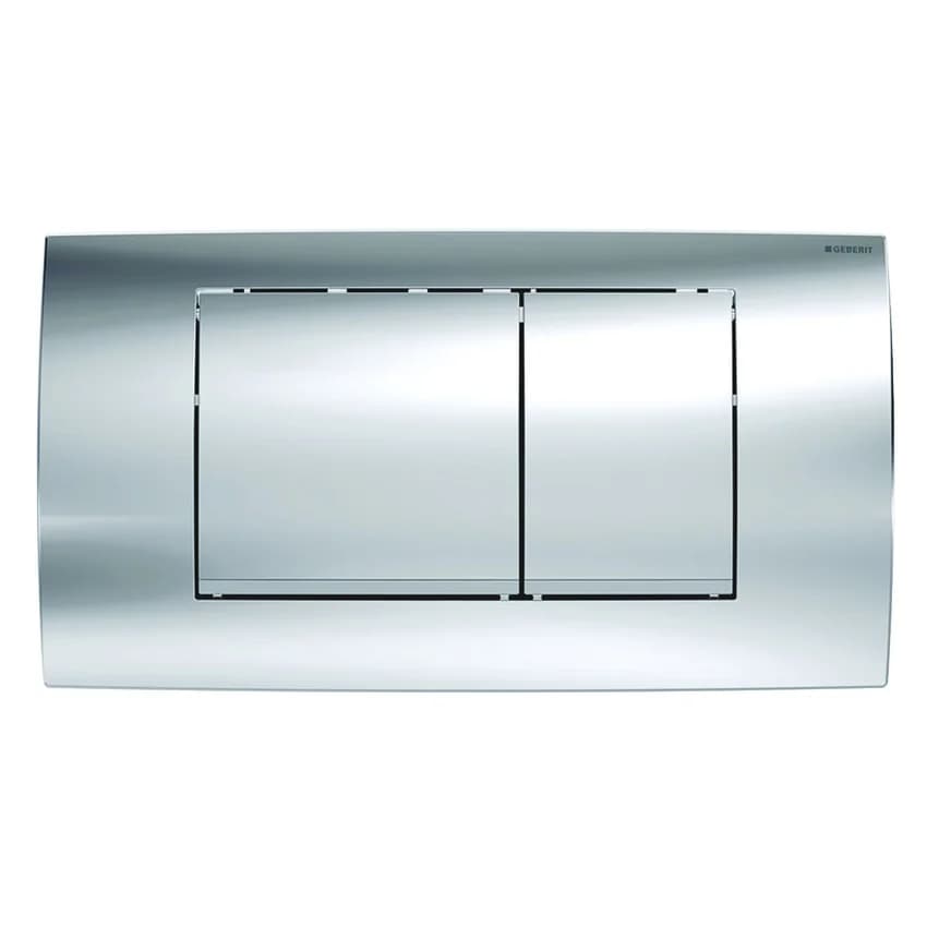 Placca di Comando Twin LINE30 Doppio Tasto Cromo Satinata Geberit - 4
