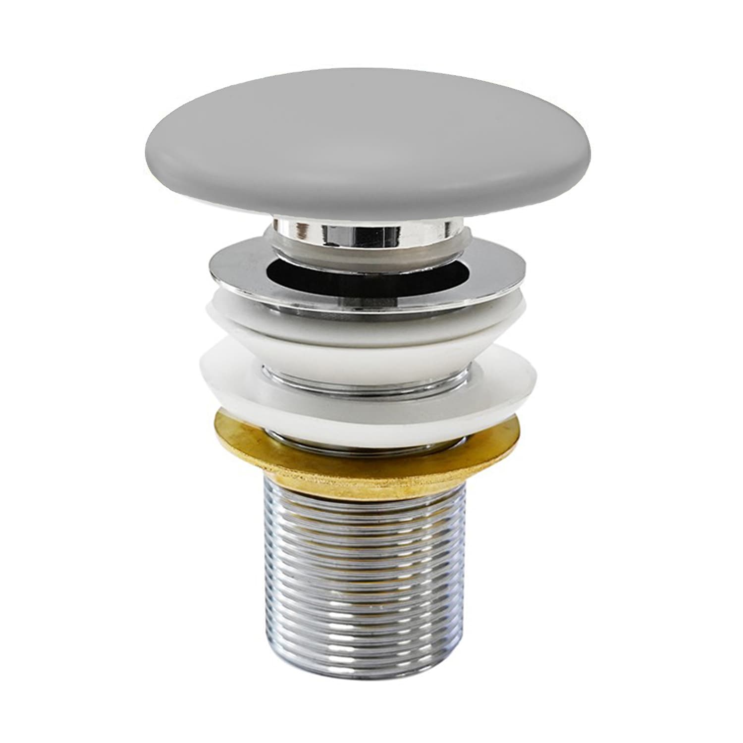 Piletta Scarico Click Clack Infinity Senza Nymo Grigio Pietra Opaco - 3
