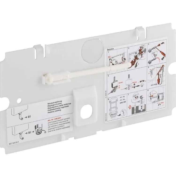 Placca Piastra di Protezione Completa Geberit 240.073.00.1 - 4