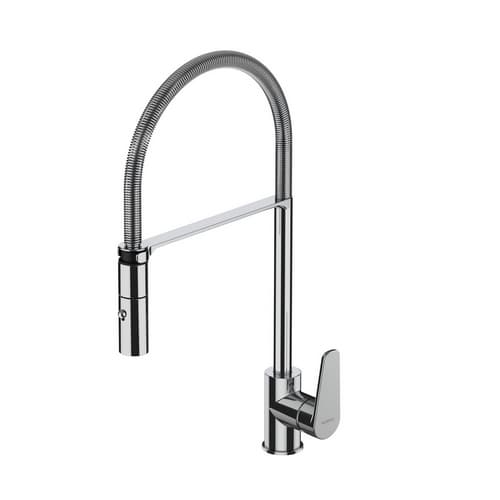 Rubinetto Miscelatore Monocomando Lavello Semi Pro Serie Nymo Cromo - 3
