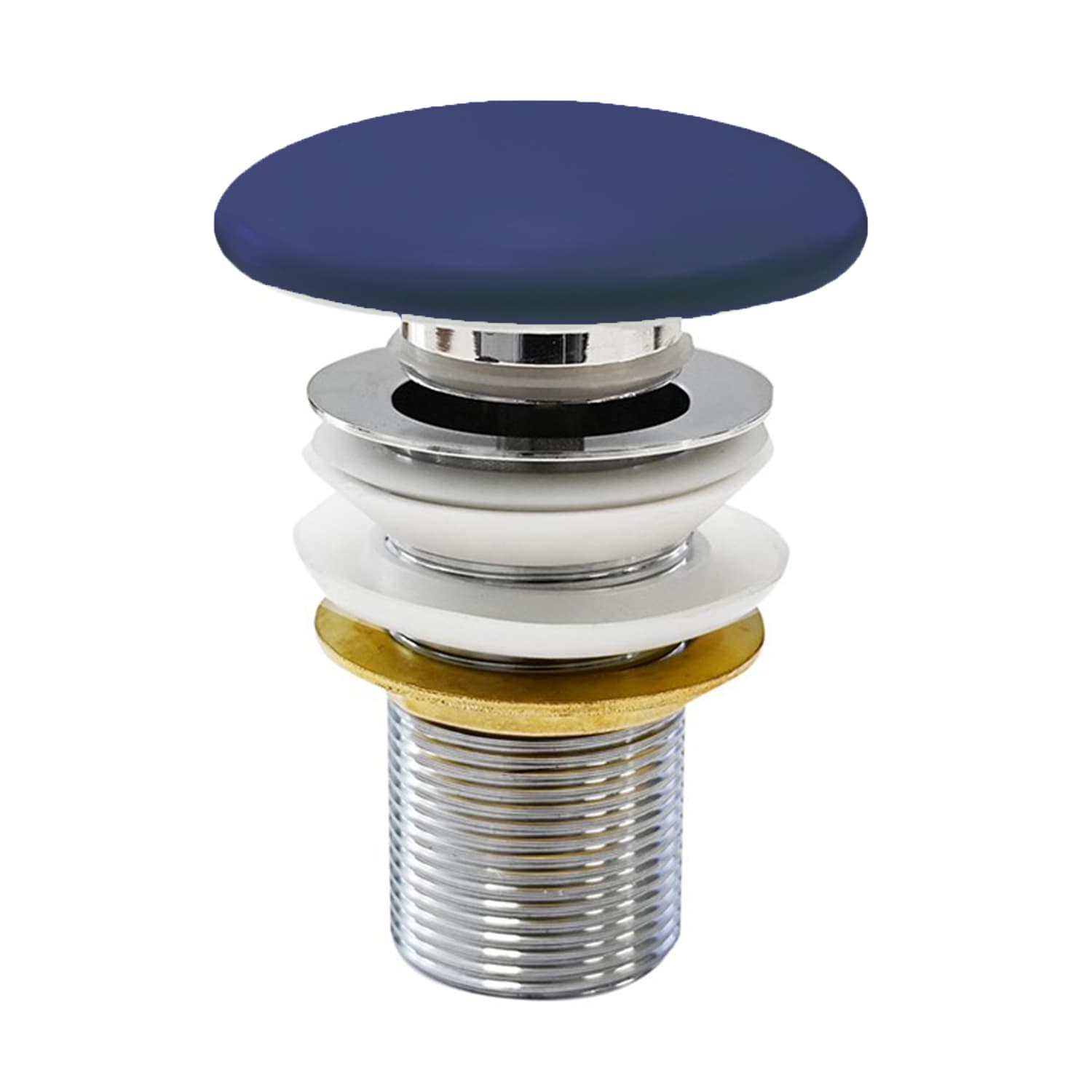 Piletta Scarico Click Clack Infinity Senza Troppopieno Nymo Blu Opaco - 3