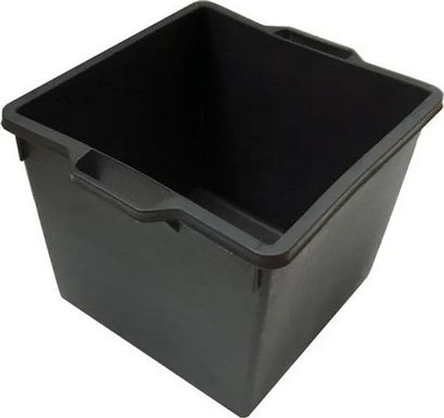 Cassa Macerie Quadrata in PP Nero 40 L FF 400 mm x 400 x 330 - 3