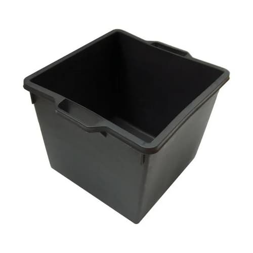 Cassa Macerie Quadrata in PP Nero 40 L FF 400 mm x 400 x 330 - 3