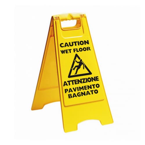 Pannello in Plastica Avviso Pavimento Bagnato FF - 3