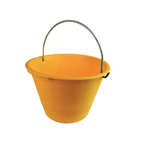 Caldarella Secchio in Plastica Pesante Gialla FF Ø 36 - 3
