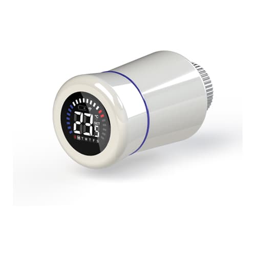 Testa Termostatica Tiemme Elettronica Wifi Bianca - 3