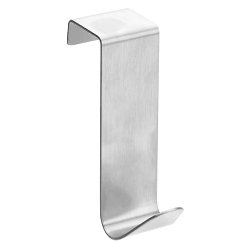 Set 2 Appendini da Bagno in Acciaio Satinato Ganci Porta Oggetti Feridras - 4