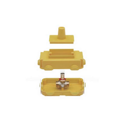Valvola a Sfera Gas con Scatola Ispezionabile da Incasso Rb ¾ x 18 DN 15 - 2