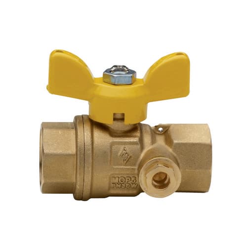Valvola a Sfera per Gas a Passaggio Totale C Presa Pressione FF Rb - 2