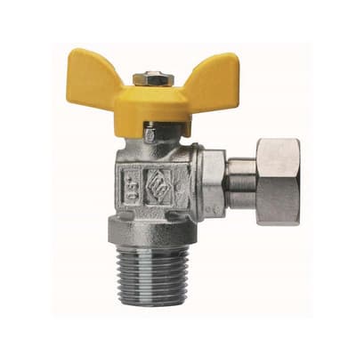Valvola a Sfera per Gas a Squadra Fil Maschio con Girello Rb ¾ x ¾ DN 20 - 2